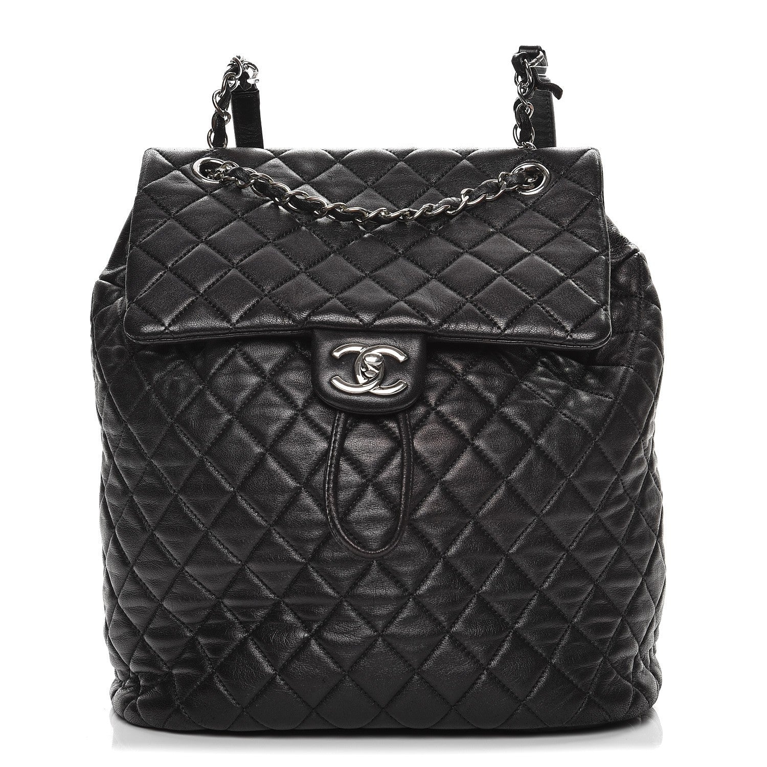 Chanel Lambskin Quilted Large Urban Spirit Backpack Black 1 of 8
