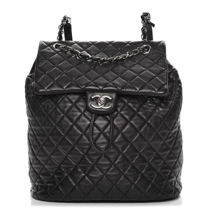 Chanel Lambskin Quilted Large Urban Spirit Backpack Black 1 of 8