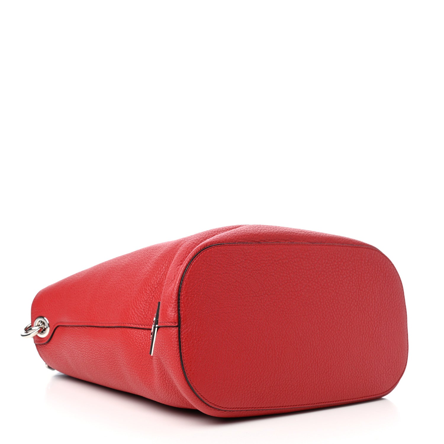 Prada Vitello Phenix Logo Hobo Rosso 4 of 10