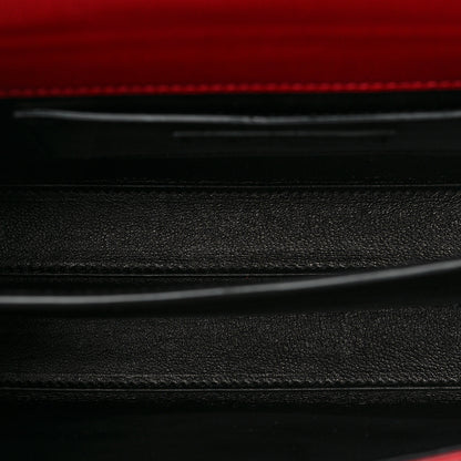 Saint Laurent Grain de Poudre Mini Classic Monogram Cassandra Top Handle Red 5 of 7