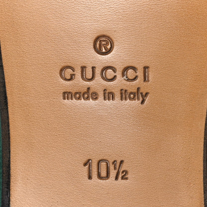 Gucci Suede Horsebit Mens Jordaan Loafers 10.5 Green 8 of 11