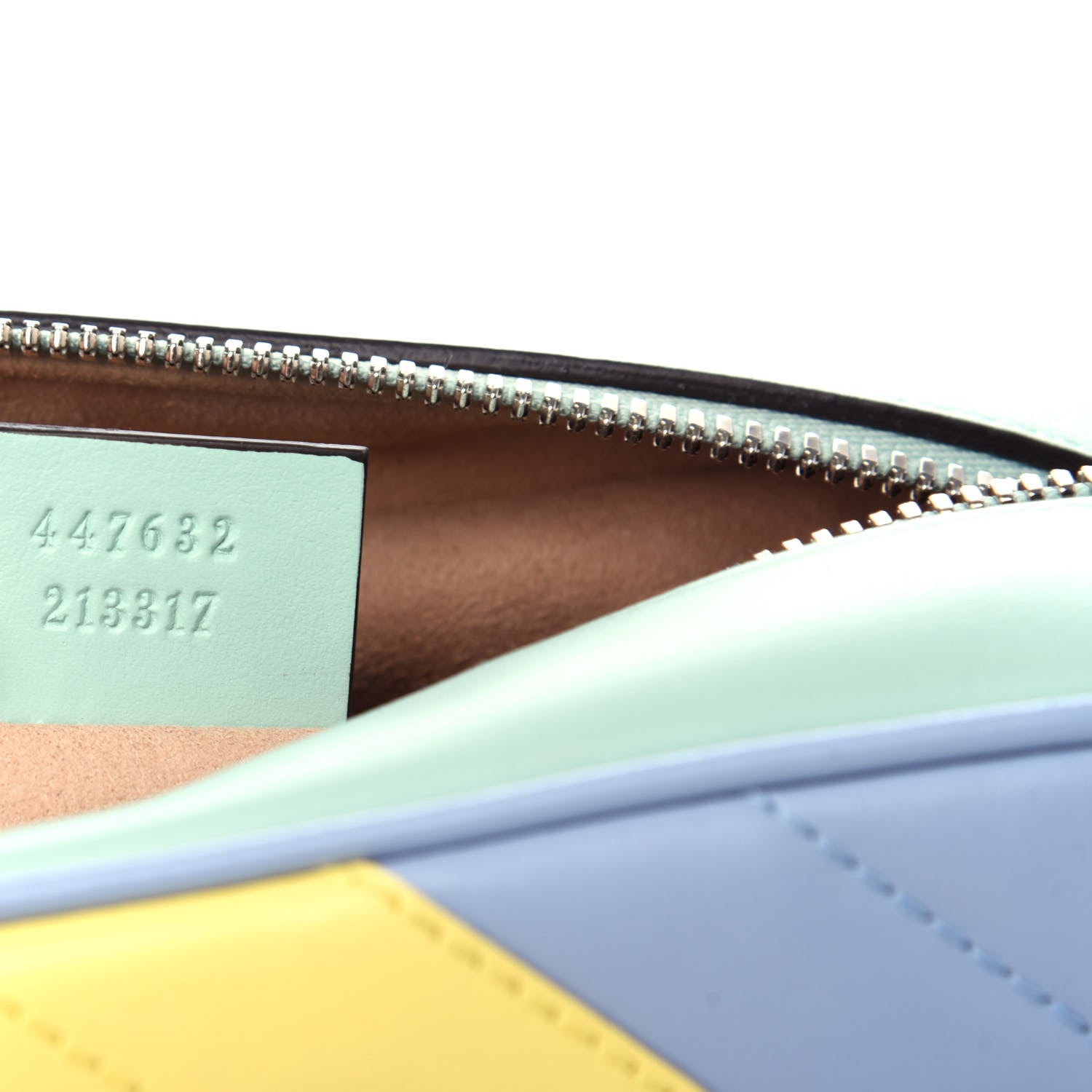 Gucci Calfskin Matelasse Diagonal Small GG Marmont Chain Shoulder Bag Multicolor Pastel 7 of 10