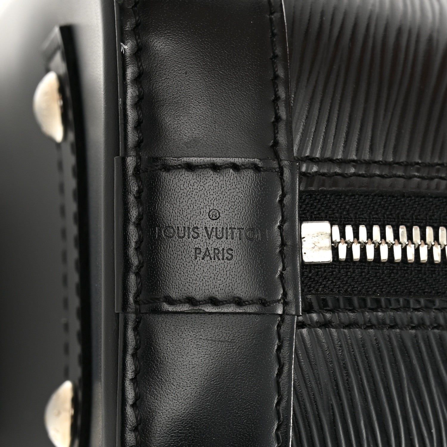Louis Vuitton Epi Alma BB Black 6 of 16