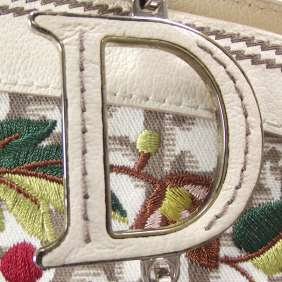 Christian Dior Monogram Vintage Flowers Frame Satchel 8 of 12