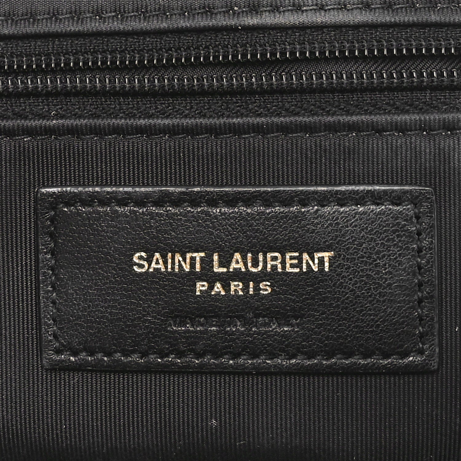Saint Laurent Lambskin Quilted Gaby Vanity Case Black 6 of 10