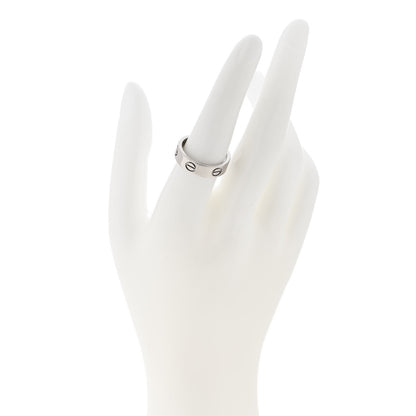 Cartier 18K White Gold 5.5mm LOVE Ring 56 7.5 2 of 5