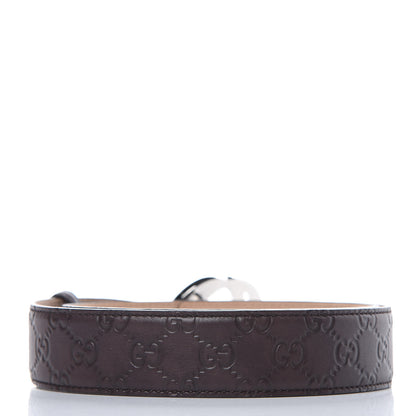 Gucci Guccissima Interlocking G Belt 95 38 Dark Brown 3 of 6