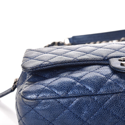 Chanel Iridescent Caviar Quilted Small Chic Flap Dark Blue 10 of 10