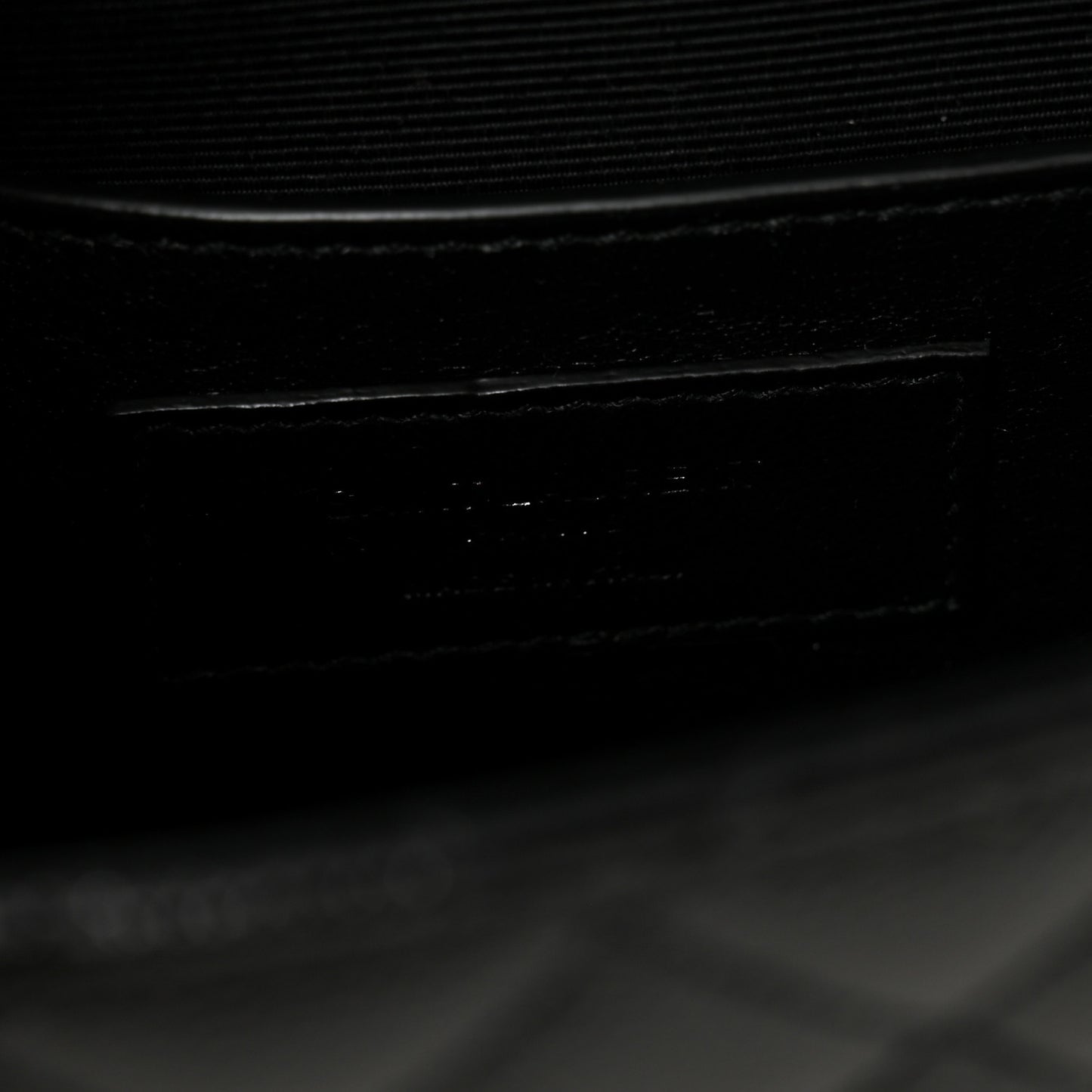 Grain De Poudre Textured Mixed Matelasse Triquilt Small Monogram Monochrome Satchel Black
