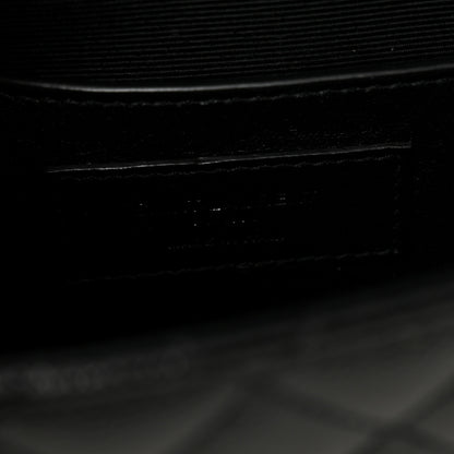 Saint Laurent Grain De Poudre Textured Mixed Matelasse Triquilt Small Monogram Monochrome Satchel Black 6 of 10