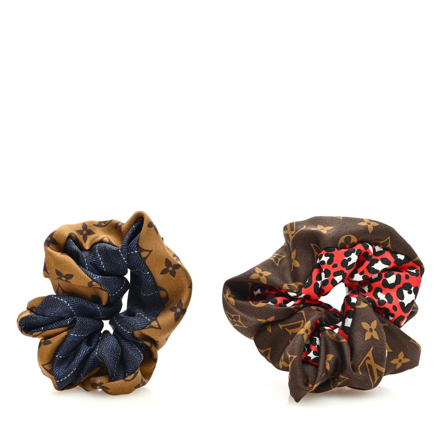 Louis Vuitton Silk Scrunchies Set 1 of 4