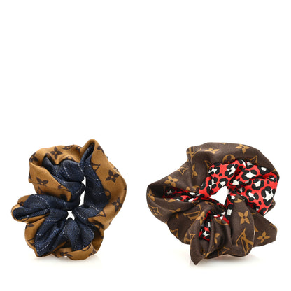 Louis Vuitton Silk Scrunchies Set 1 of 4