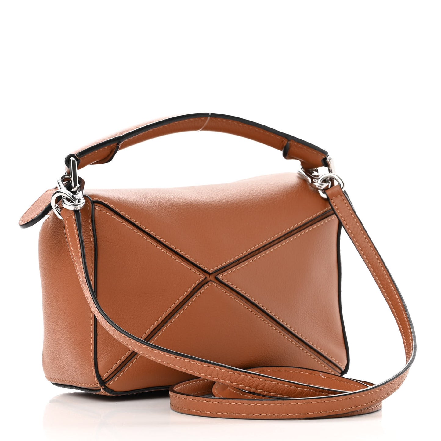 Calfskin Mini Puzzle Bag Tan