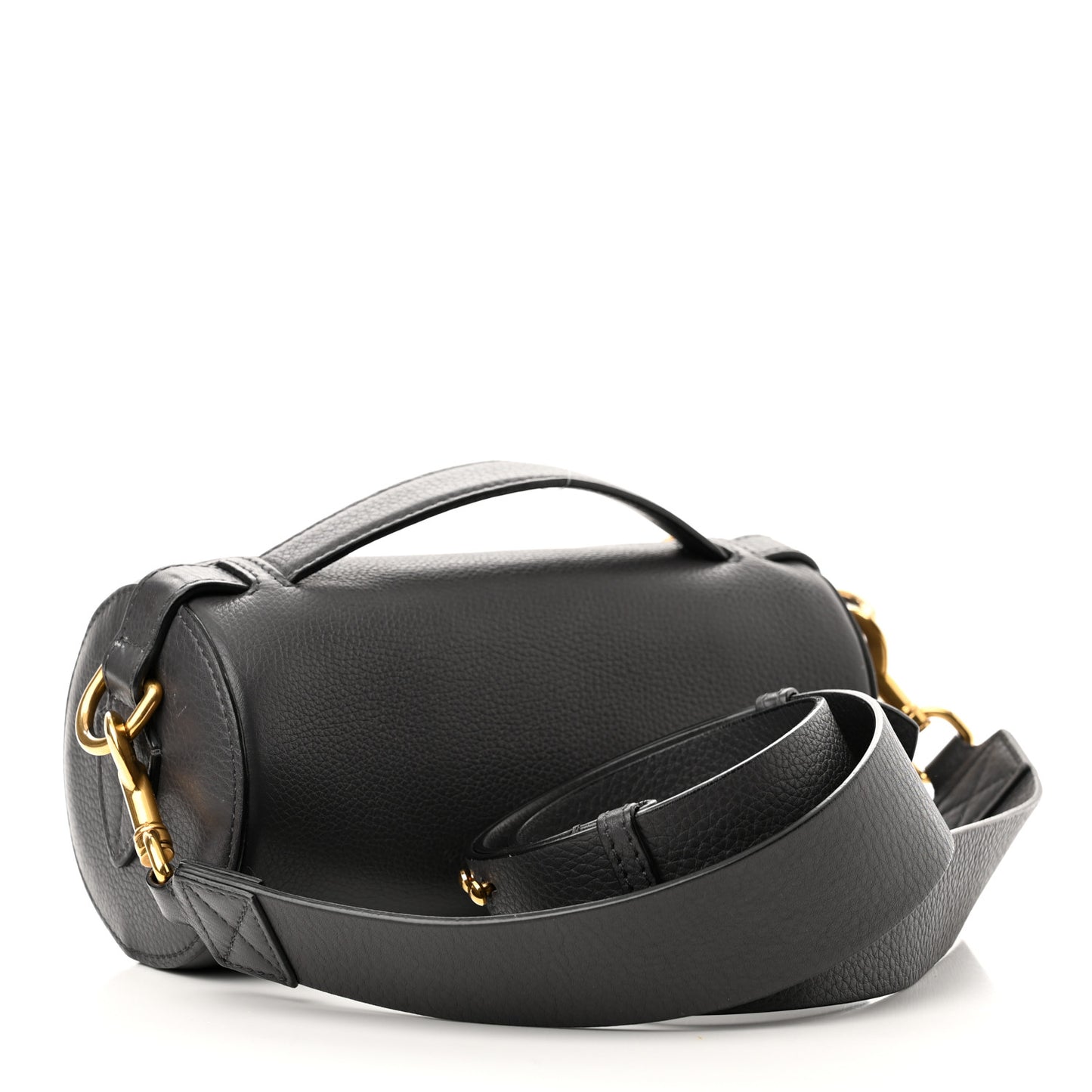 Calfskin The Barrel Bag Charcoal Grey