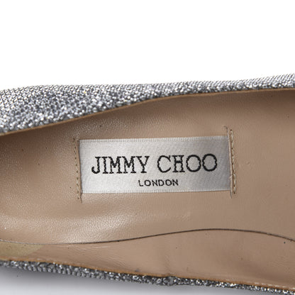 Jimmy Choo Glitter Pointy Toe Romy 100 Pumps 39 Anthracite 10 of 11