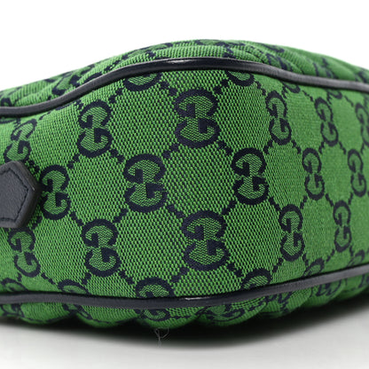Gucci Monogram Multicolor Matelasse Diagonal Small GG Marmont Chain Shoulder Bag Green Blue 9 of 10
