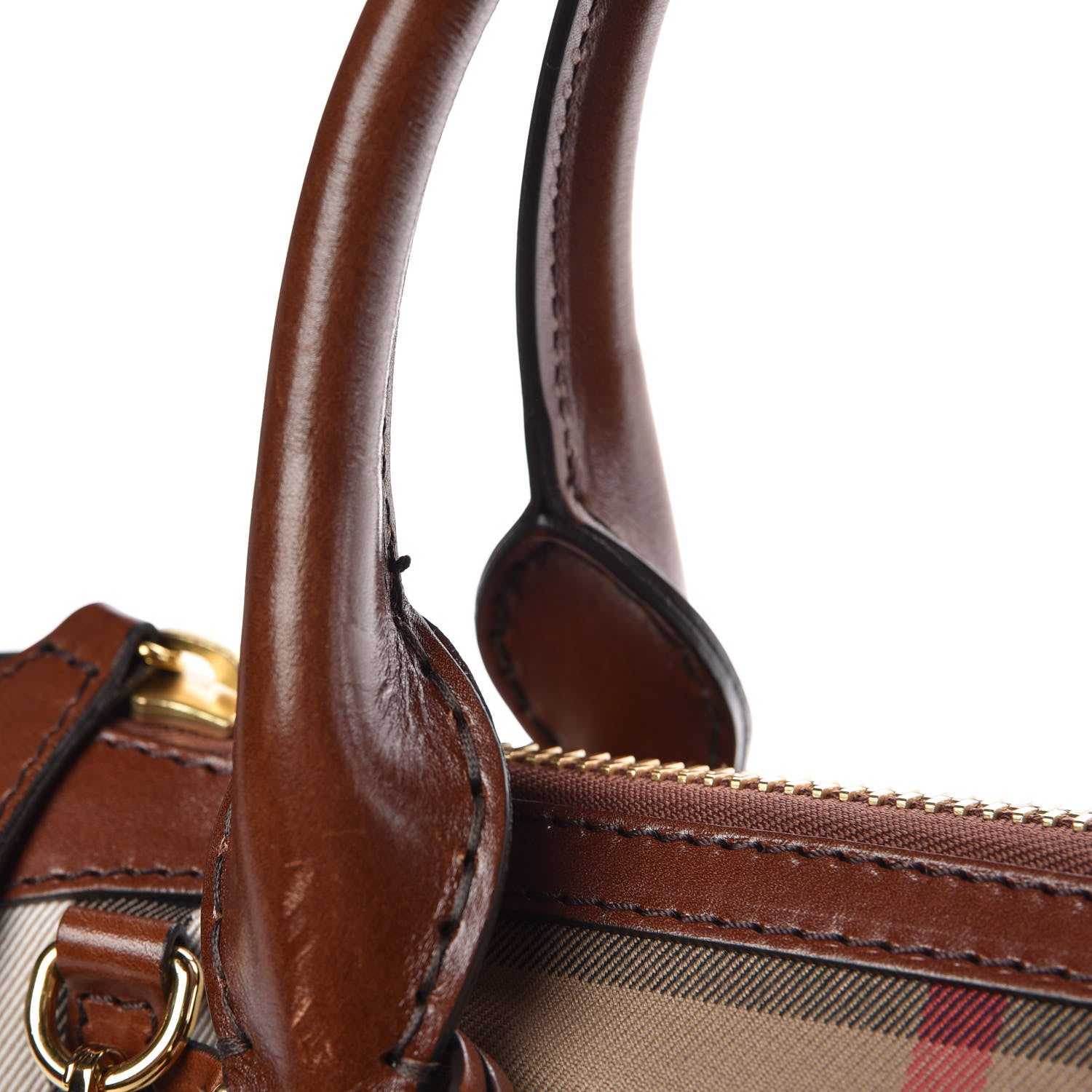 Burberry House Check Small Gladstone Dark Tan 11 of 11