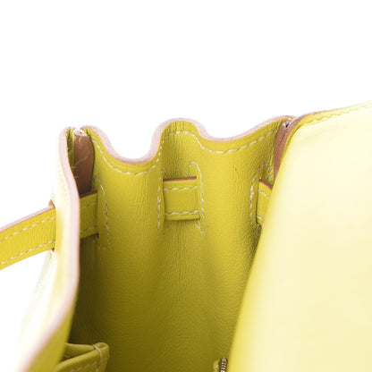 Hermes Swift Kelly Retourne 25 Lime 25 of 35