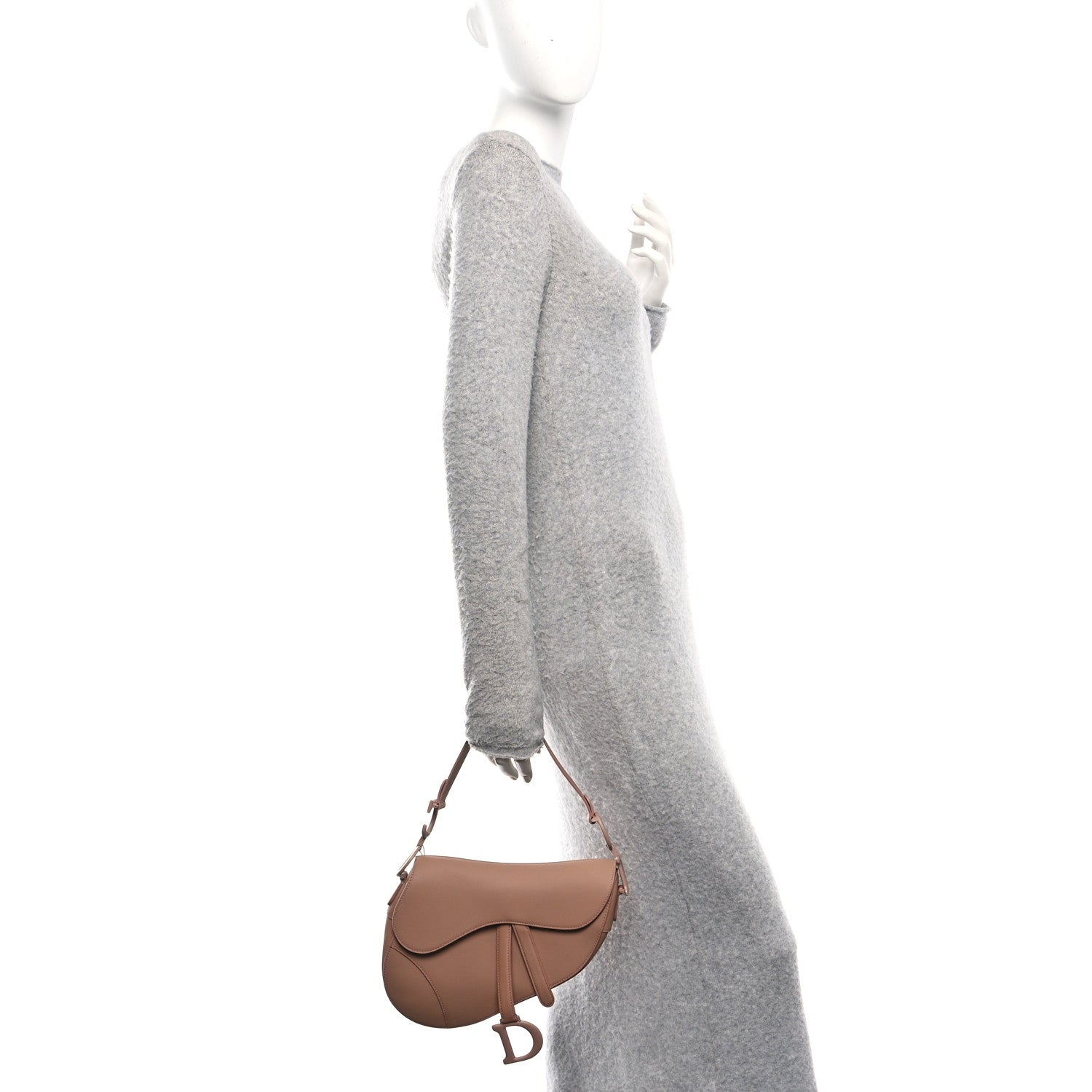 Christian Dior Ultra Matte Calfskin Saddle Bag Fard 2 of 13