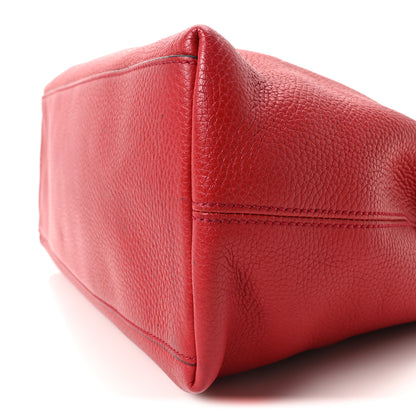 Gucci Pebbled Calfskin Medium Soho Chain Shoulder Bag Tabasco Red 10 of 10