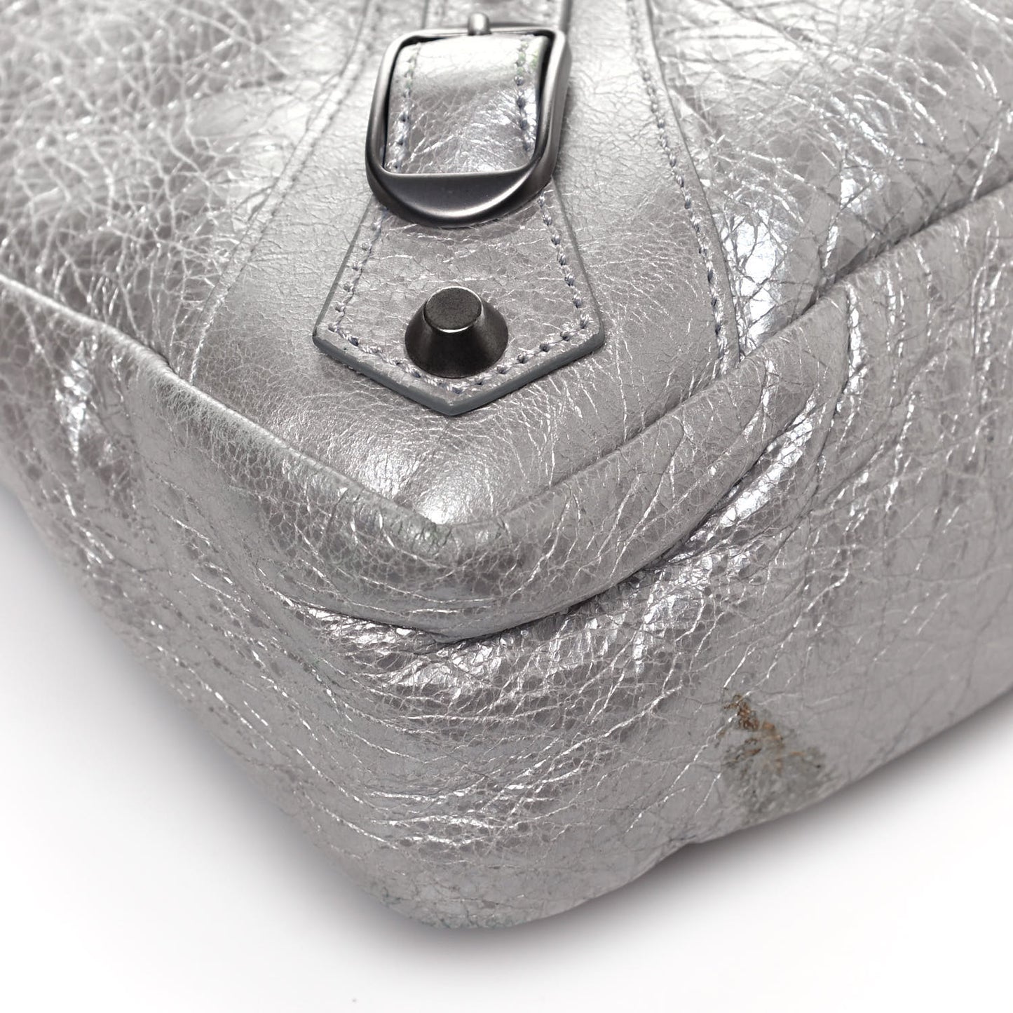 Metallic Agneau Classic Hardware Town Argent