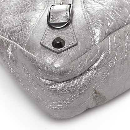 Balenciaga Metallic Agneau Classic Hardware Town Argent 4 of 13