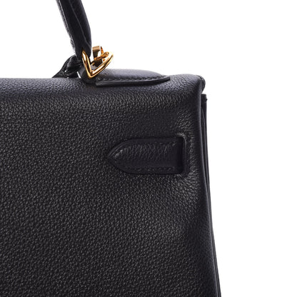 Hermes Togo Kelly Retourne 32 Black 12 of 36