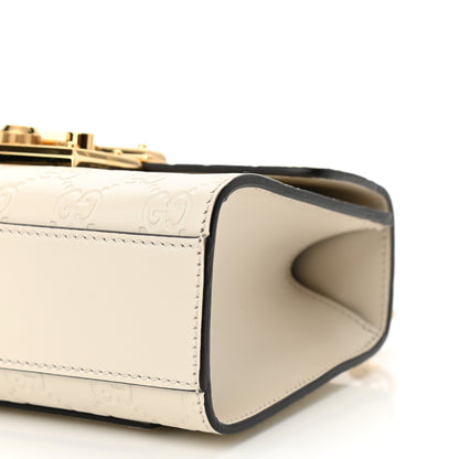 Gucci Guccissima Small Padlock Shoulder Bag White 10 of 10