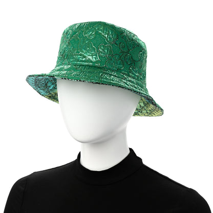 Gucci Canvas Lame GG Monogram Reversible Bucket Hat L Green 3 of 15