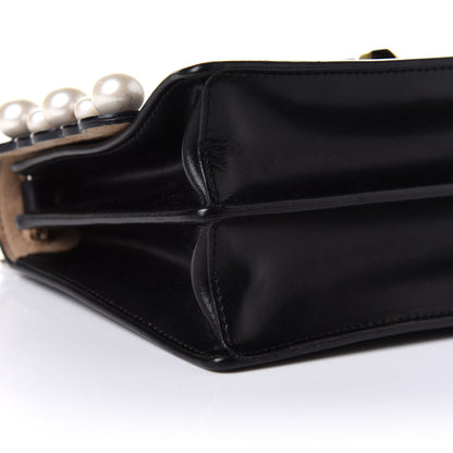 Fendi Vitello Liberty Pearl Scalloped Studded Small Kan I Shoulder Bag Black 15 of 20