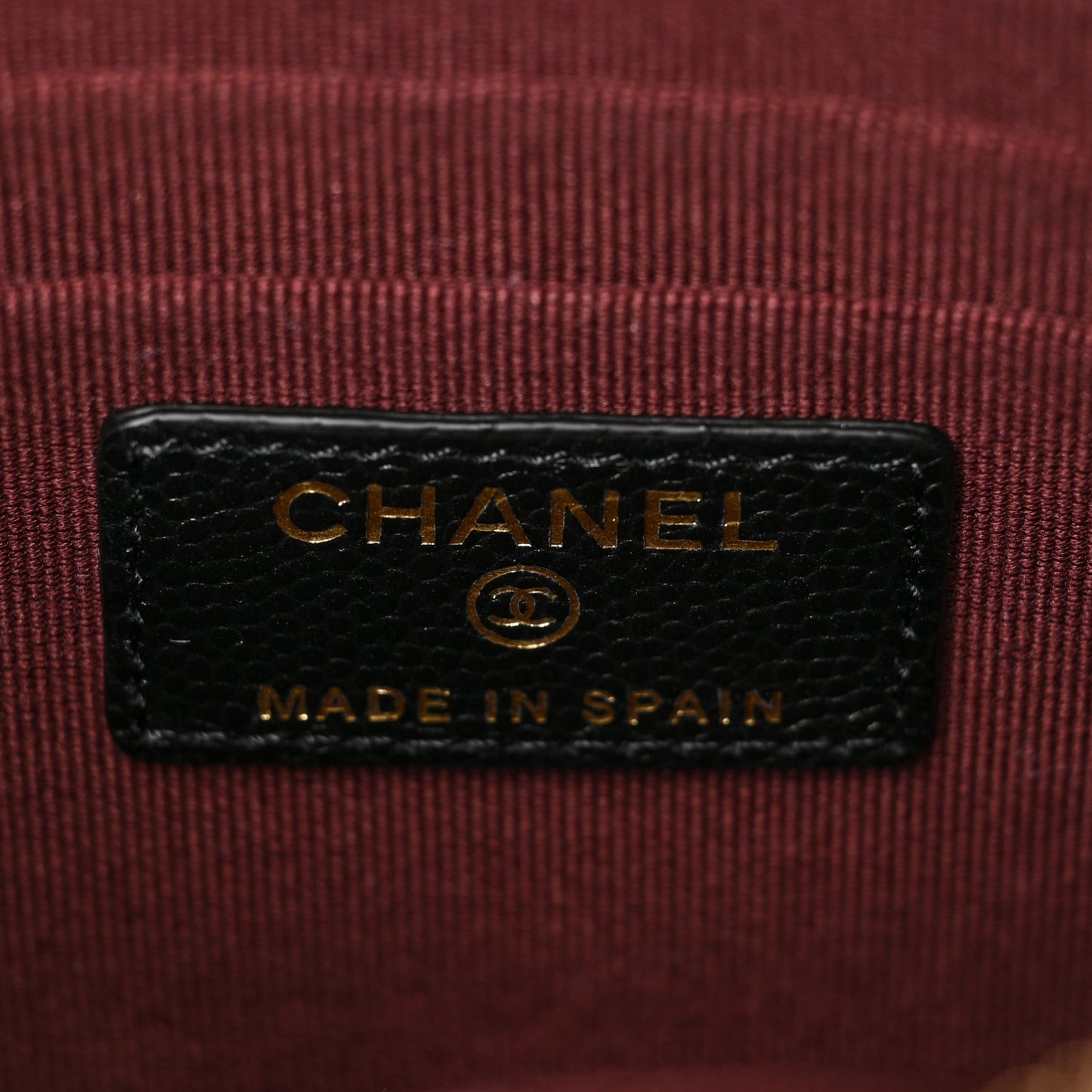 Caviar Quilted Cosmetic Case Black