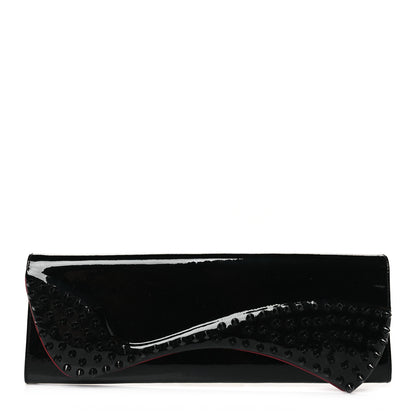 Christian Louboutin Patent Spikes Pigalle Clutch Black 1 of 7