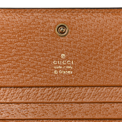 Gucci X DISNEY Mini Vintage GG Supreme Monogram Mickey Mouse Card Holder Wallet Beige Vintage Sun Oil 5 of 8