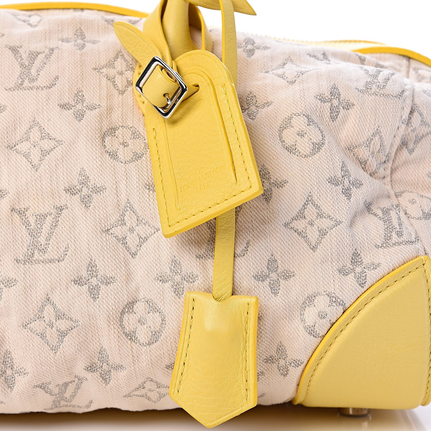 Louis Vuitton Monogram Denim Speedy Round Yellow 8 of 15