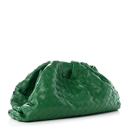 Bottega Veneta Nappa Maxi Intrecciato The Pouch Oversized Clutch Racing Green 3 of 10