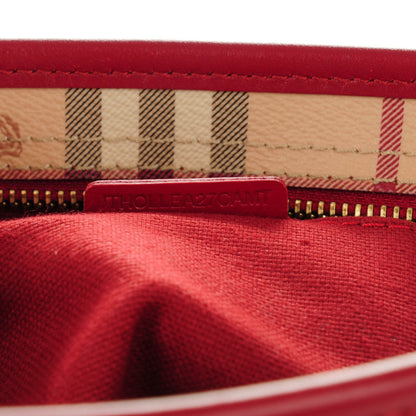 Burberry Haymarket Check Medium Regent Tote Red 8 of 8