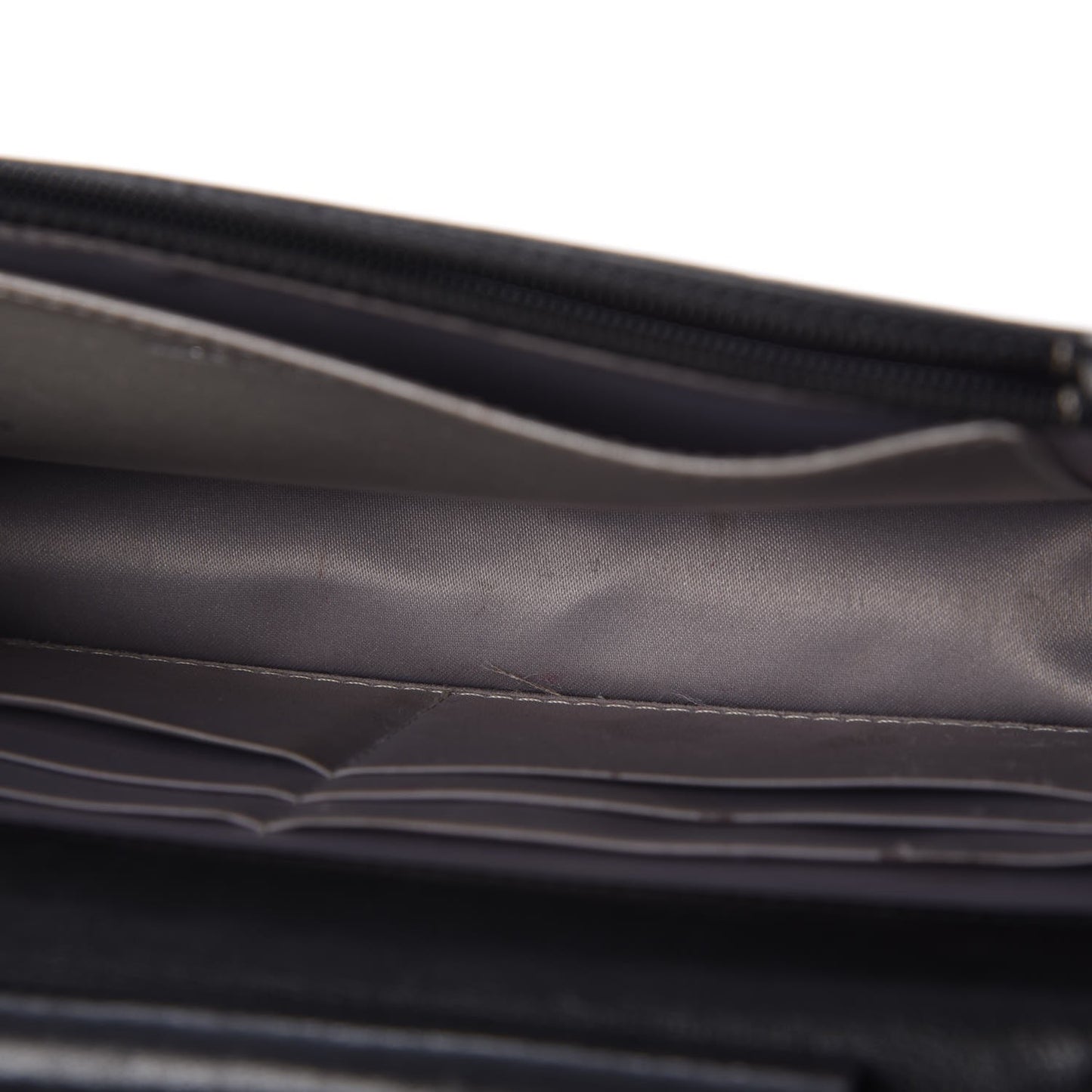 Lambskin Camellia Embossed Wallet on Chain WOC Black