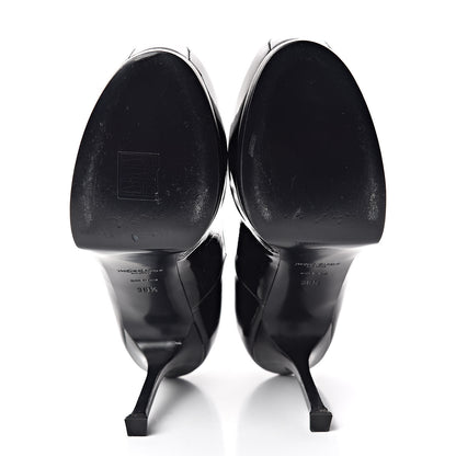 Saint Laurent Patent Tribtoo 80 Platform Pumps 38.5 Black 7 of 10