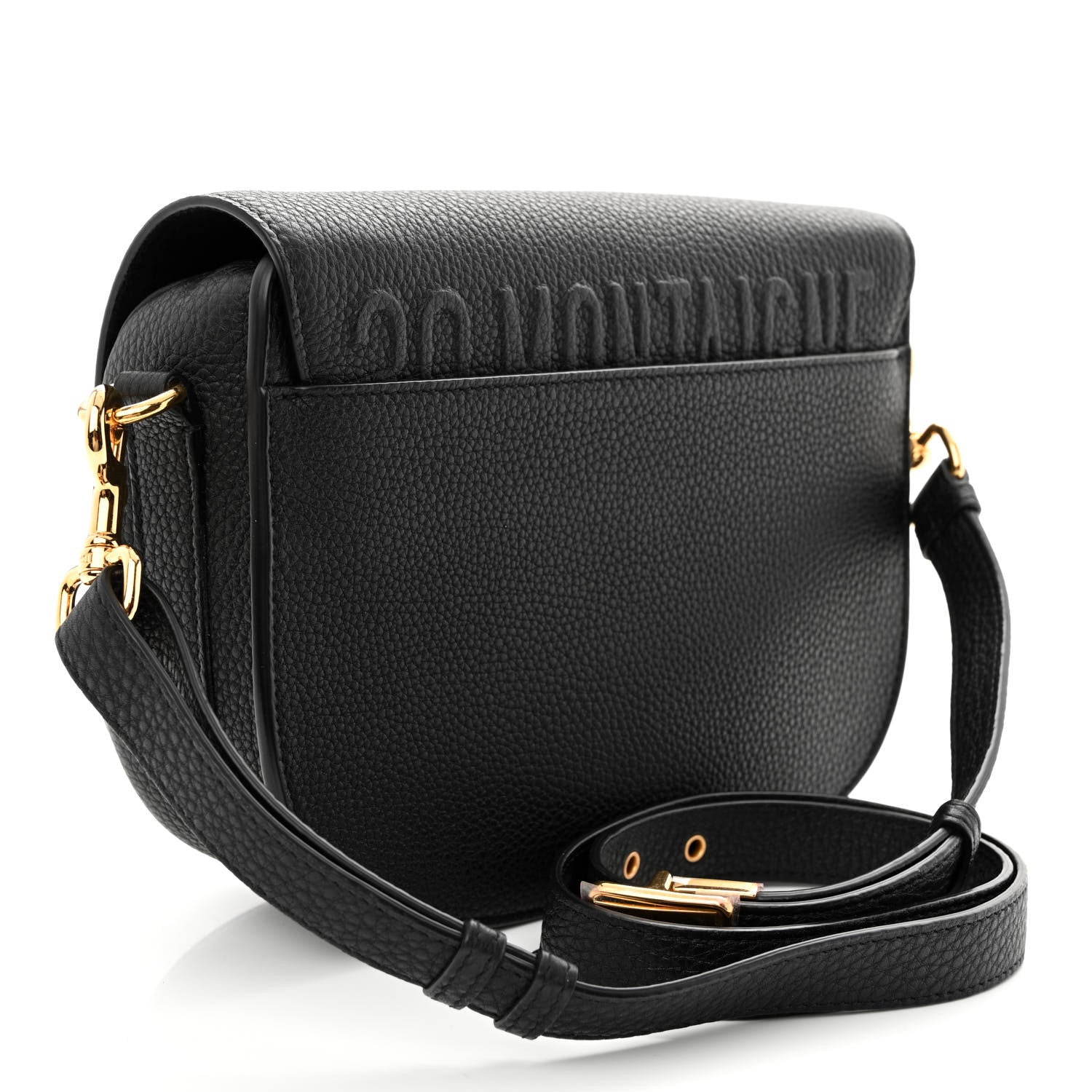 Christian Dior Grained Calfskin Medium Bobby Flap Black 3 of 10