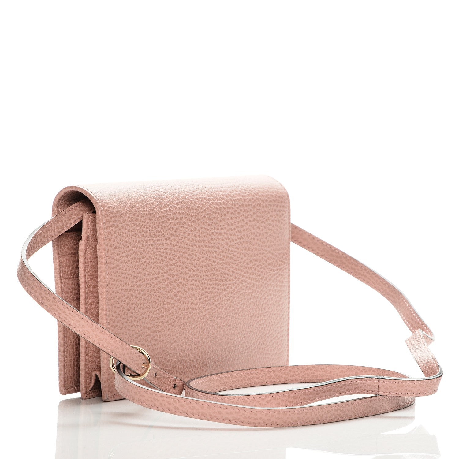 Gucci Dollar Calfskin Mini Swing Wallet Bag Soft Pink 3 of 7