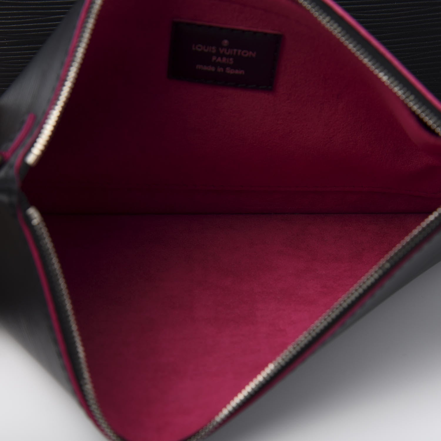 Louis Vuitton Epi Neverfull MM Black Hot Pink 11 of 12