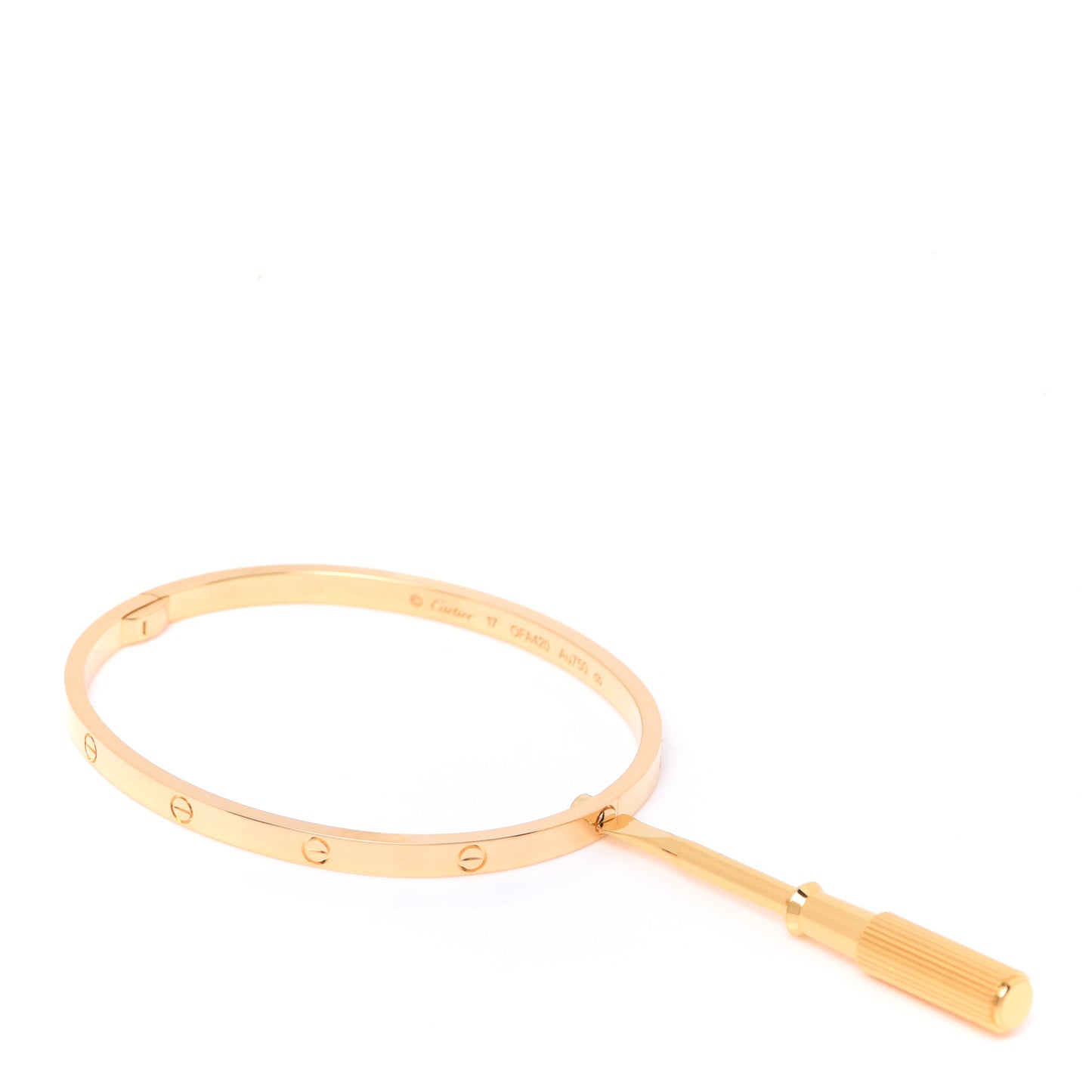 18K Yellow Gold Small LOVE Bracelet 17