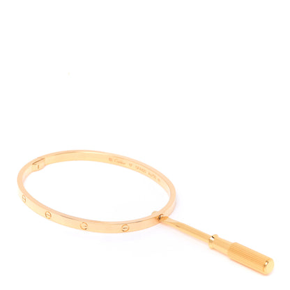 Cartier 18K Yellow Gold Small LOVE Bracelet 17 3 of 6