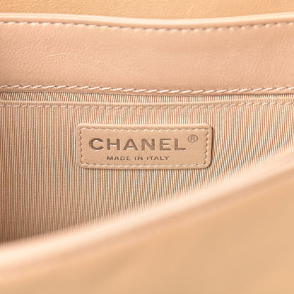 Chanel Calfskin Medium Boy Reverso Flap Beige Clair 6 of 11