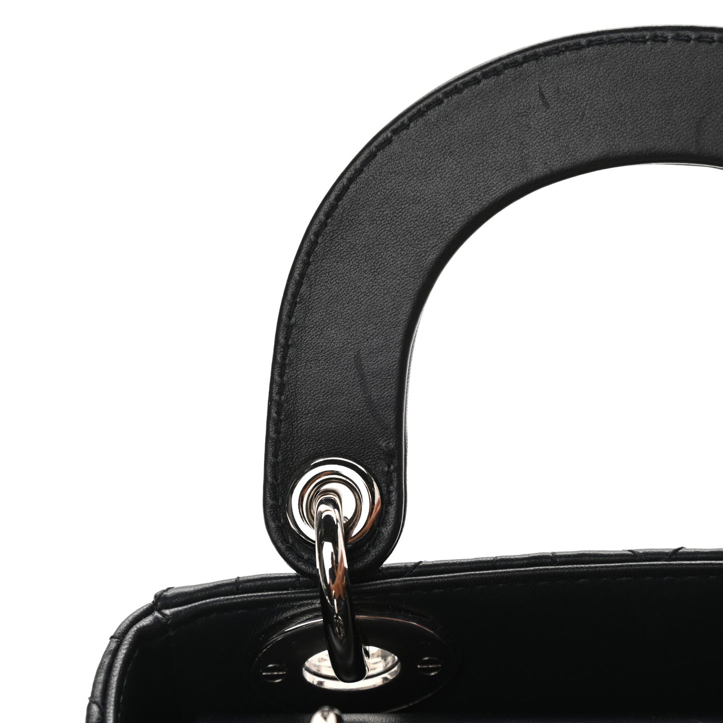 Lambskin Cannage Mini Lady Dior Black
