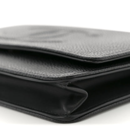 Chanel Caviar Timeless CC Wallet on Chain WOC Black 10 of 11