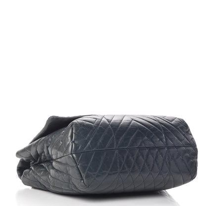 Lanvin Calfskin Quilted Large Happy Shoulder Bag Grey 4 of 9