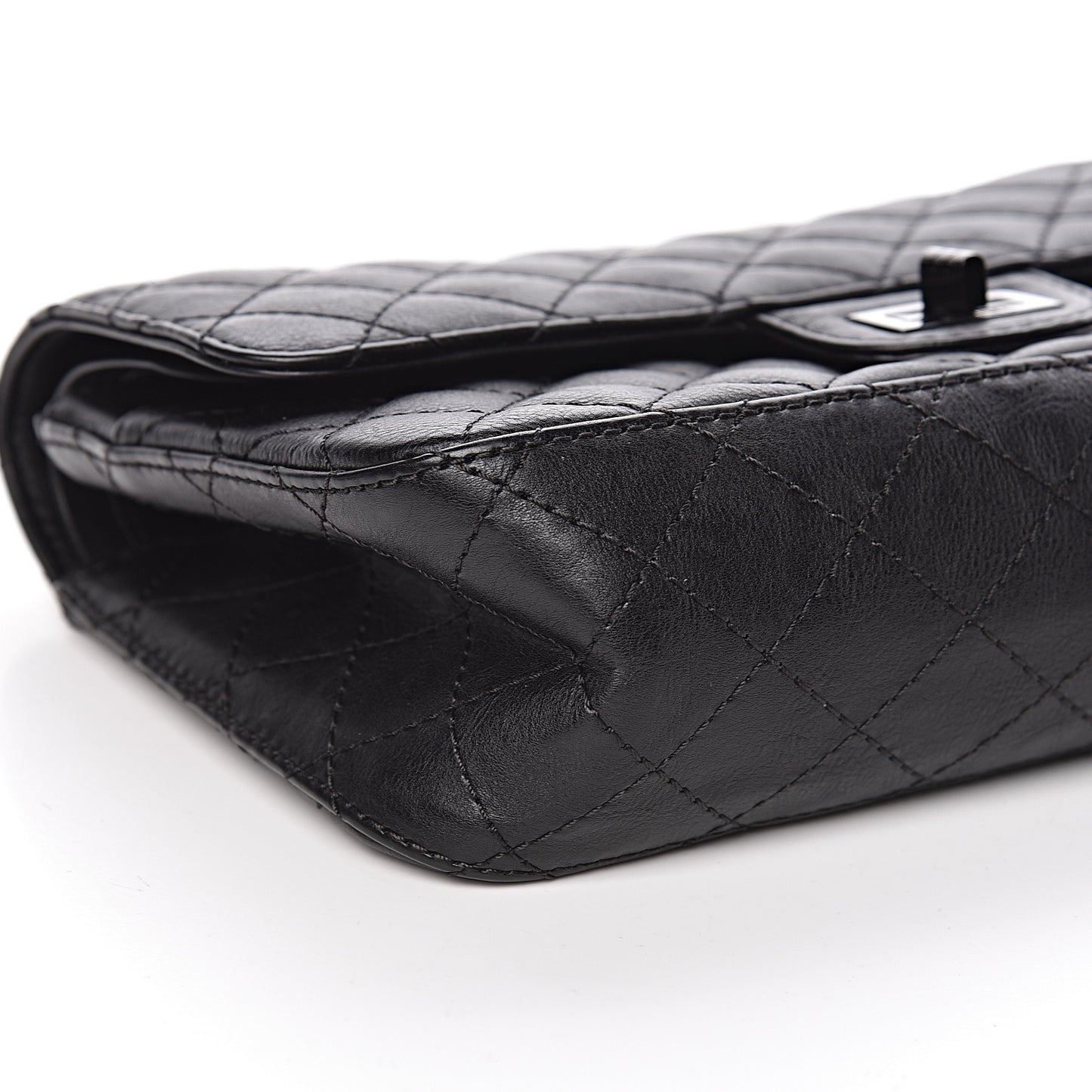 Calfskin Quilted 2.55 Reissue 225 Flap So Black