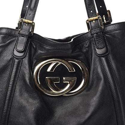 Gucci Calfskin Large Britt Shoulder Bag Black 14 of 14