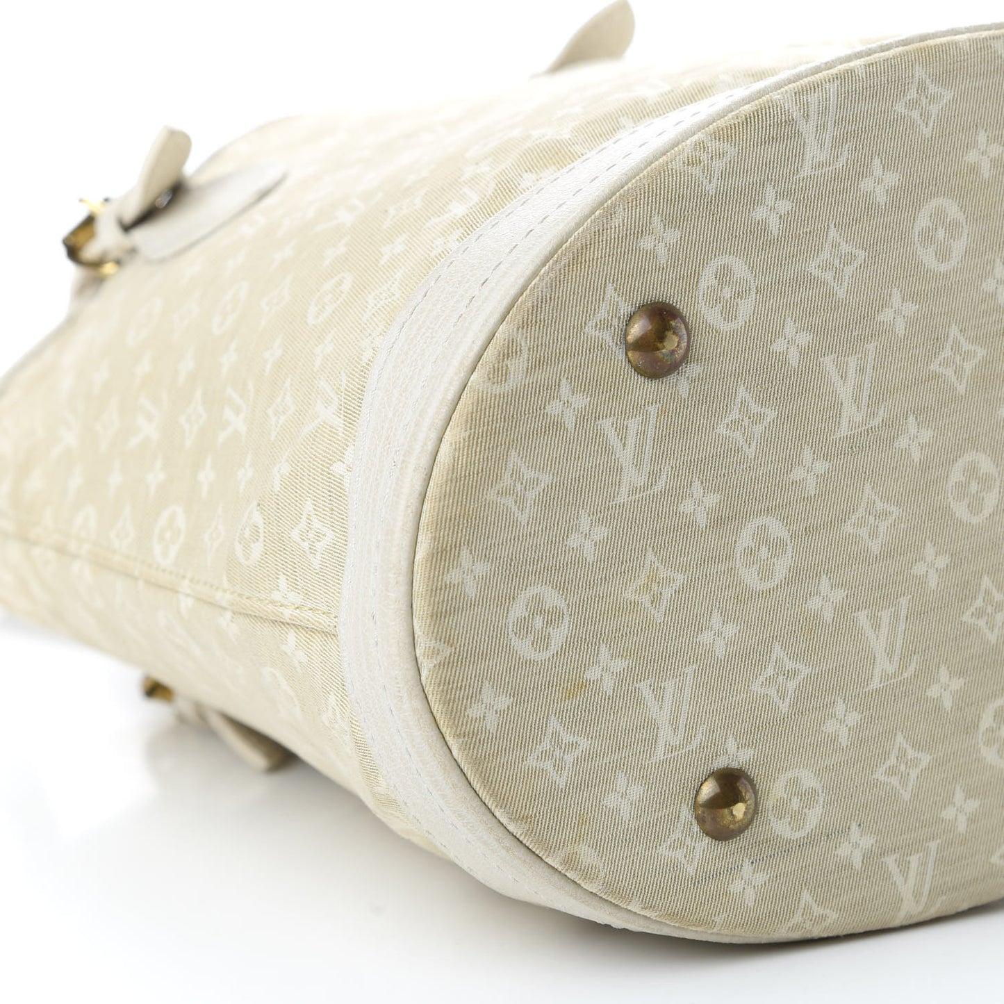 Mini Lin Monogram Bucket Bag Dune